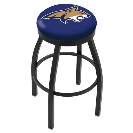 30 Blk Wrinkle Montana State Swivel Bar Stool,Accent Ring